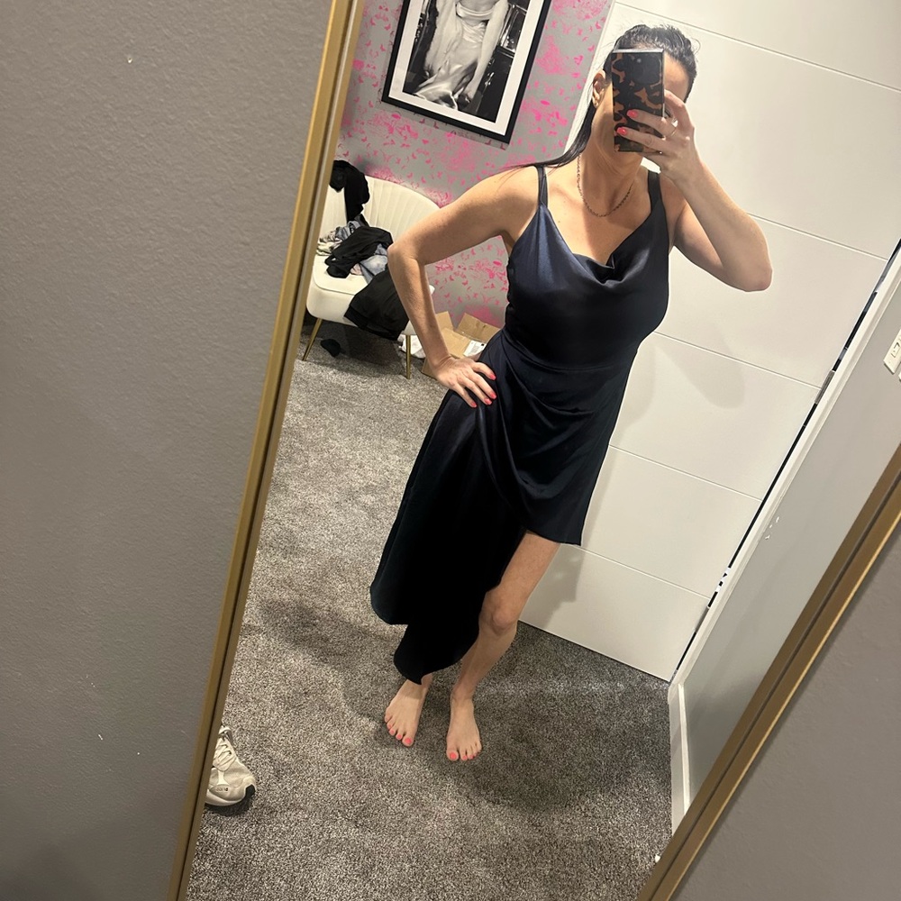 Elliatt Midnight Blue Satin Dress